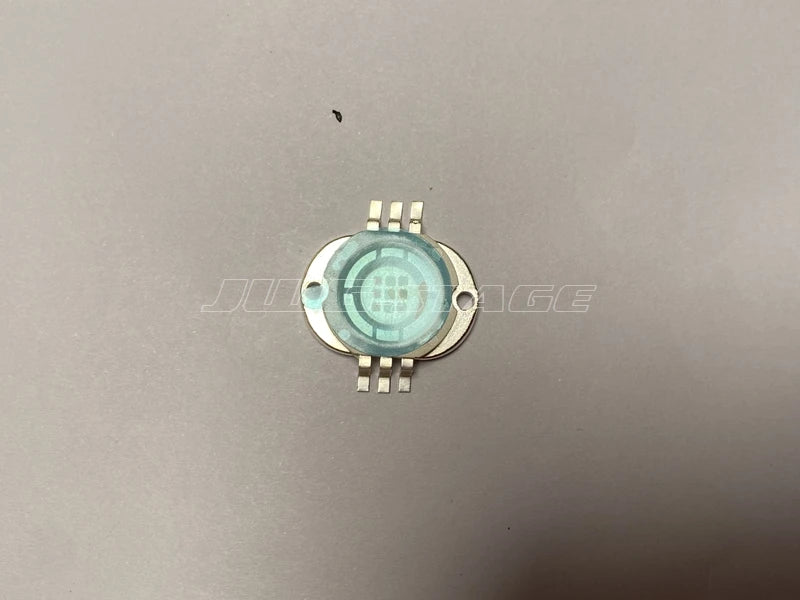 lampe led rgbw 30w argentée bleu clair grille points circulaire fixe