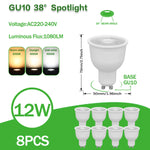 lot ampoules led spot gu11 gu4 blanc éclairage intérieur moderne maison