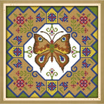 kit broderie papillon multicolore fruits artisanal coton broderie diy instructions échantillons motifs pastorale