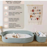 Panier en corde pour commode bébé style Boho
