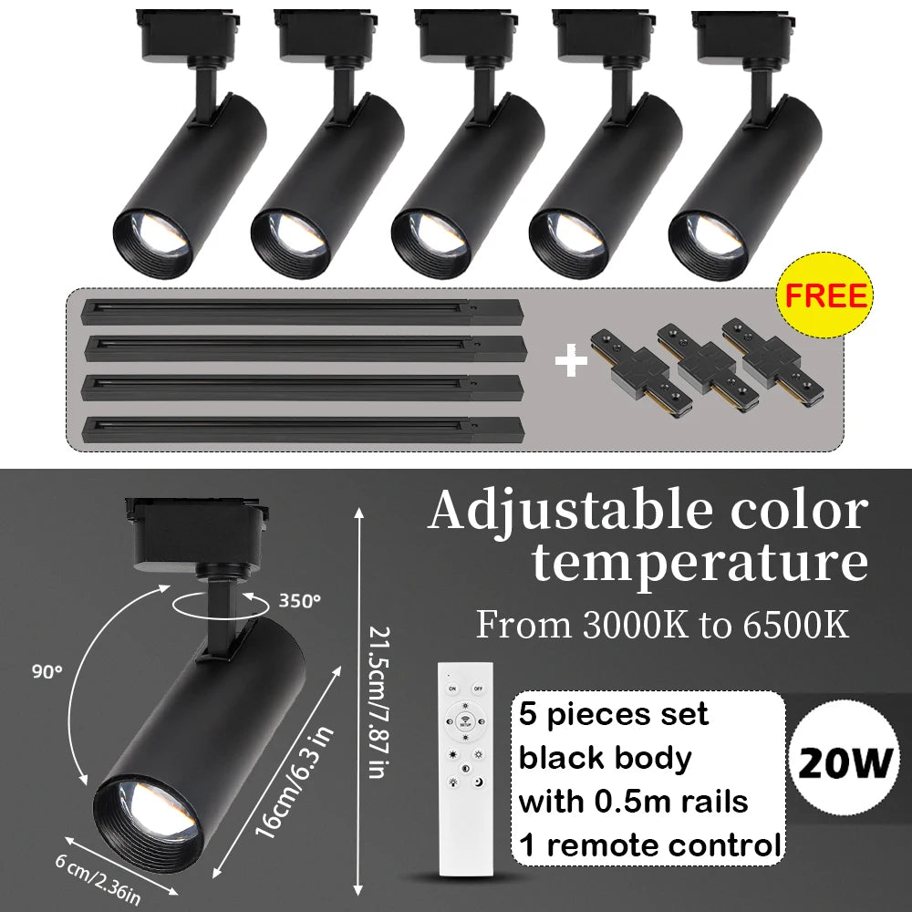 spots led dimmables télécommande moderne noir lisses opaques éclairage urgence certification rohs ccc