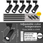 spots led dimmables télécommande moderne noir lisses opaques éclairage urgence certification rohs ccc