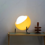 lampe table led orange verre moderne décoration intérieure chambre salon