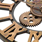 Horloge murale argentée design abstrait