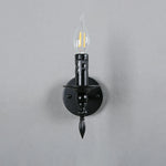applique murale classique noire fixée mur ampoule filament éclairage quotidien fer lisse traditionnel