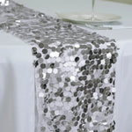 ruban table argent violet blanc rose or circulaires brillants décoratif festif opacité 30x274cm
