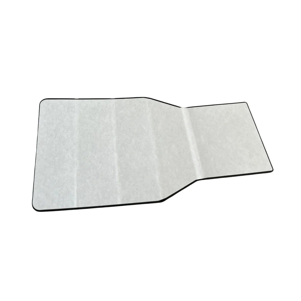 tapis sol scooter électrique noir gris antidérapant texture chevron lignes relief sécurité conducteur