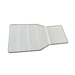 tapis sol scooter électrique noir gris antidérapant texture chevron lignes relief sécurité conducteur