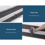 matelas ressorts ensachés 30cm moelleux mousse haute densité tissu floral moderne gris blanc
