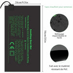 tapis chauffant semences noir clips hydroponie 7w 18w 45w 105w pvc instructions