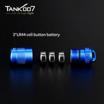 lampe torche bleue rose noire piles bouton 3w ipx7 étanche anti chute