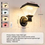 lampe solaire extérieure led moderne télécommande batterie 1800mAh fixée