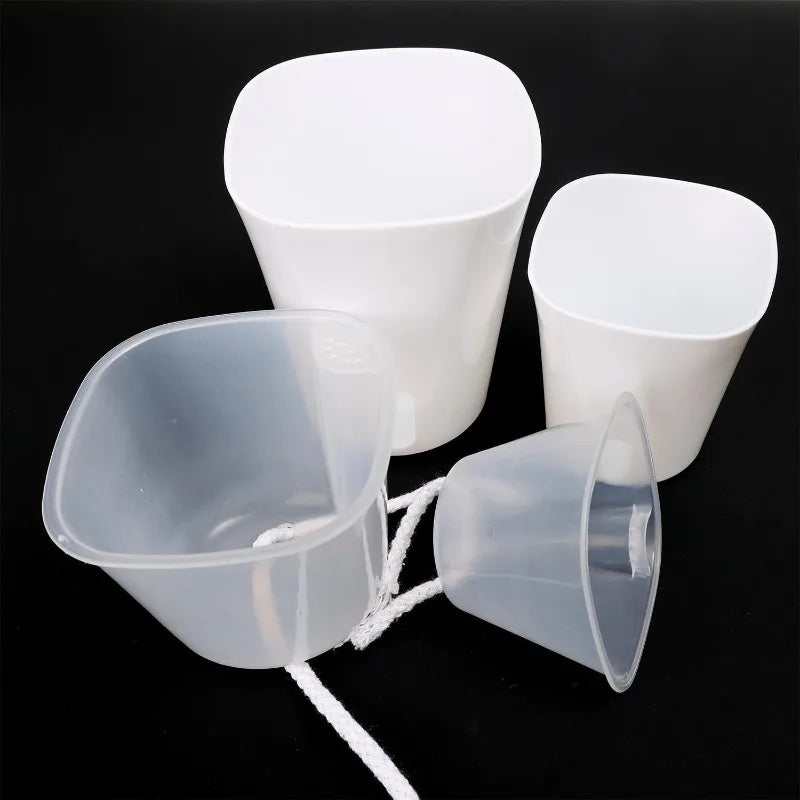 pots plantes autoarrosants plastique blanc moderne fibre d'eauintérieur decoration jardin