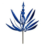 décorations jardin métal rouge blanc violet doré bleu moderne translucides motifs floraux tringle métallique