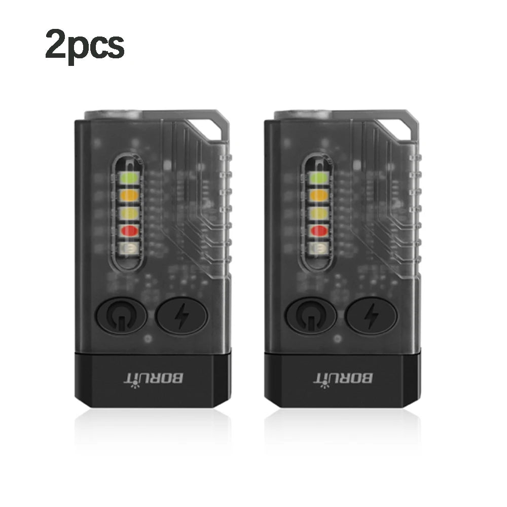 lampe torche multifonction rechargeable led noire aimant lumière uv portable pratique