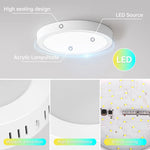 Lampe led blanc moderne ultra fine rond carré 30w 20w 15w 10w