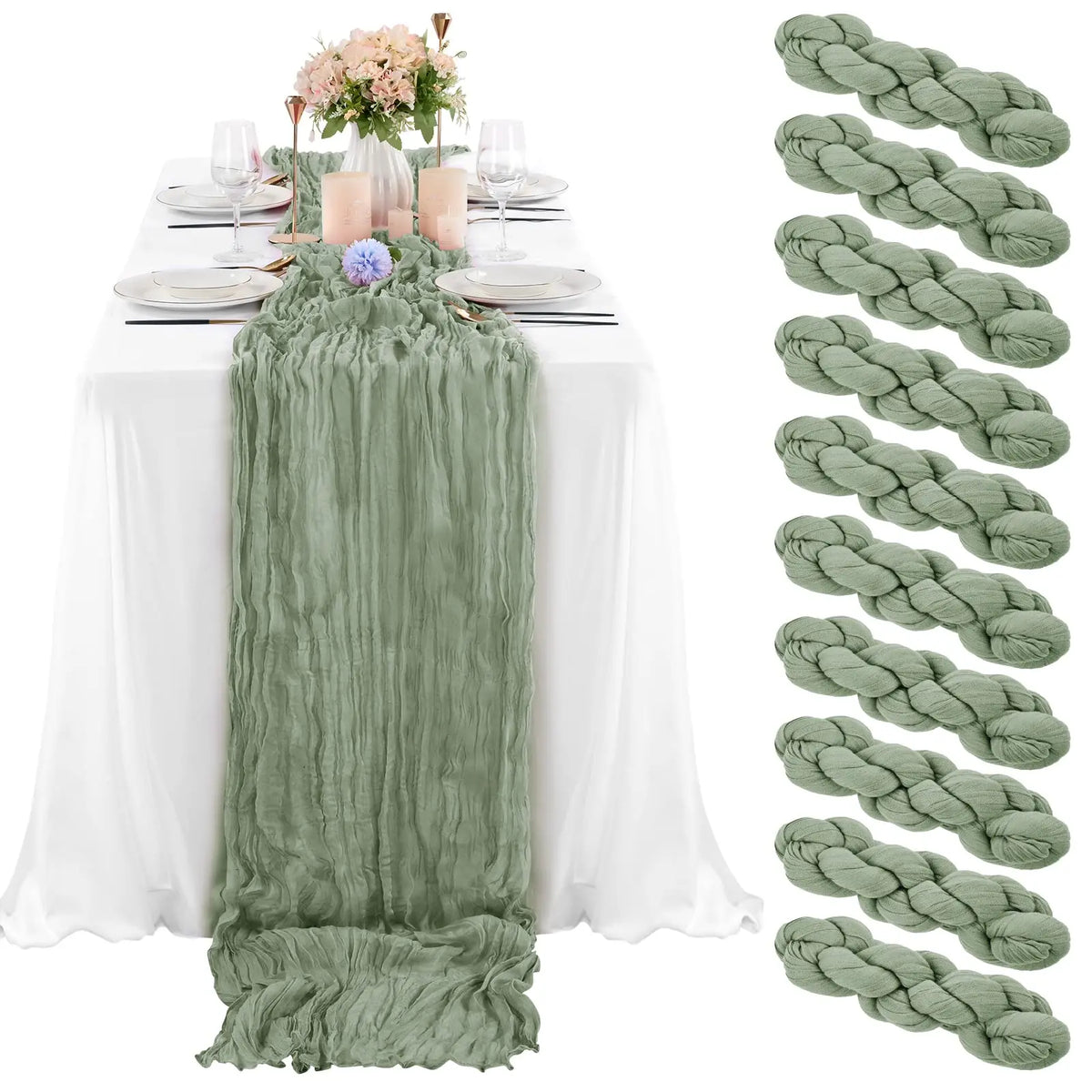 table table gaze verte olive table noël classique halloween mariage