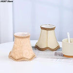 abat jour classique brodé rouge blanc beige dentelle opacité