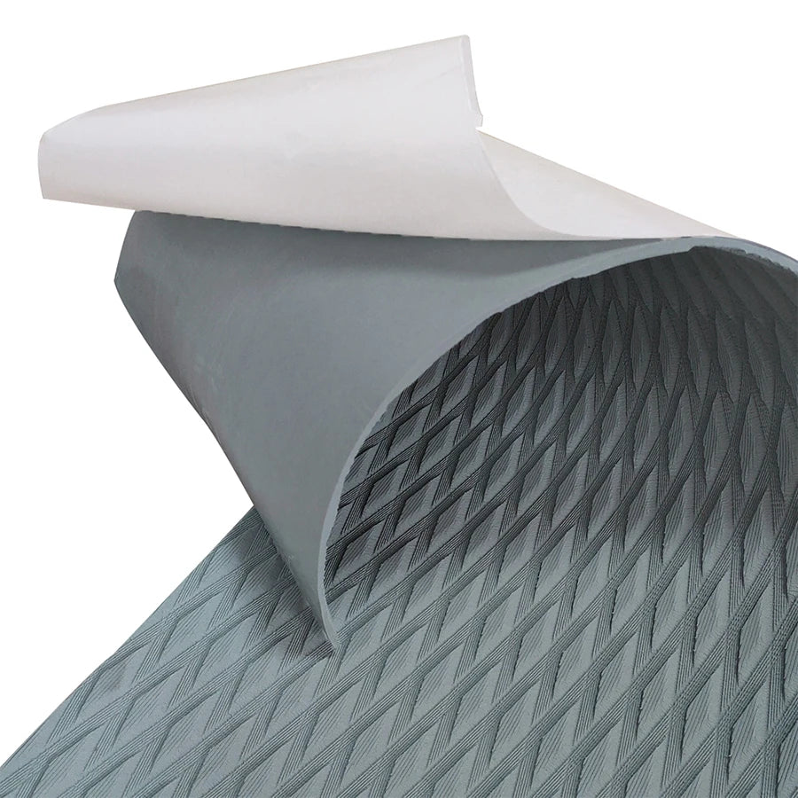 tapis antidérapant rayures diagonales gris bleu noir moderne adhésif surf skateboarding kayakSUP évaplanche