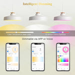 ampoule led intelligente 5w rgb wifi zigbee smart app control blanc moderne
