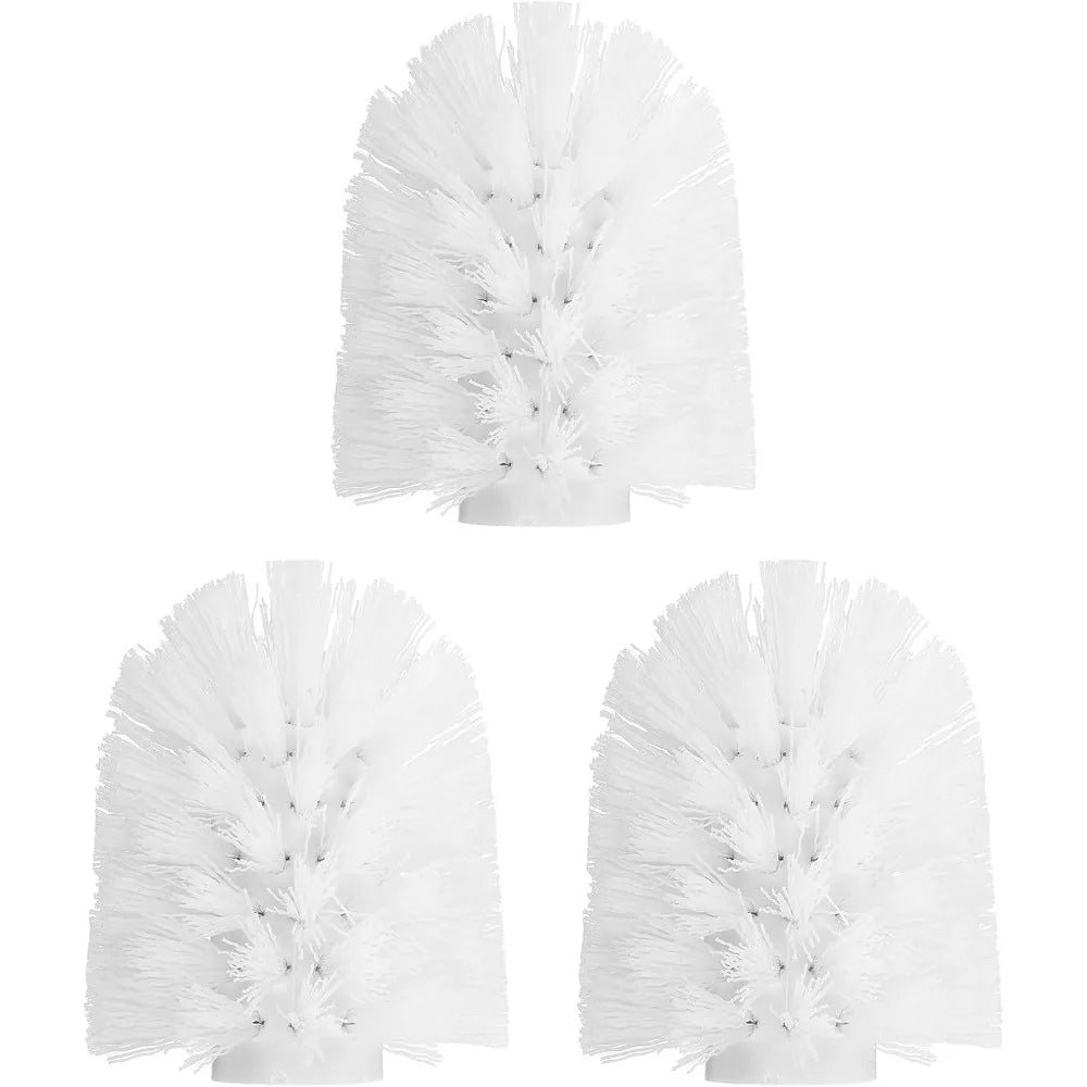 brosse wc blanche moderne fibres vis poignée métallique durable plastique