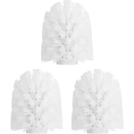 brosse wc blanche moderne fibres vis poignée métallique durable plastique