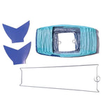lanterne poisson écailles verte bleu marine fête anniversaire décorative iron paper okolets