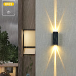 lumière murale extérieure led ip65 moderne noire jaune rouge verte bleueviolette