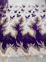 tissu dentelle voile brodé rouge vert bleu violet noir élégant mariage translucide