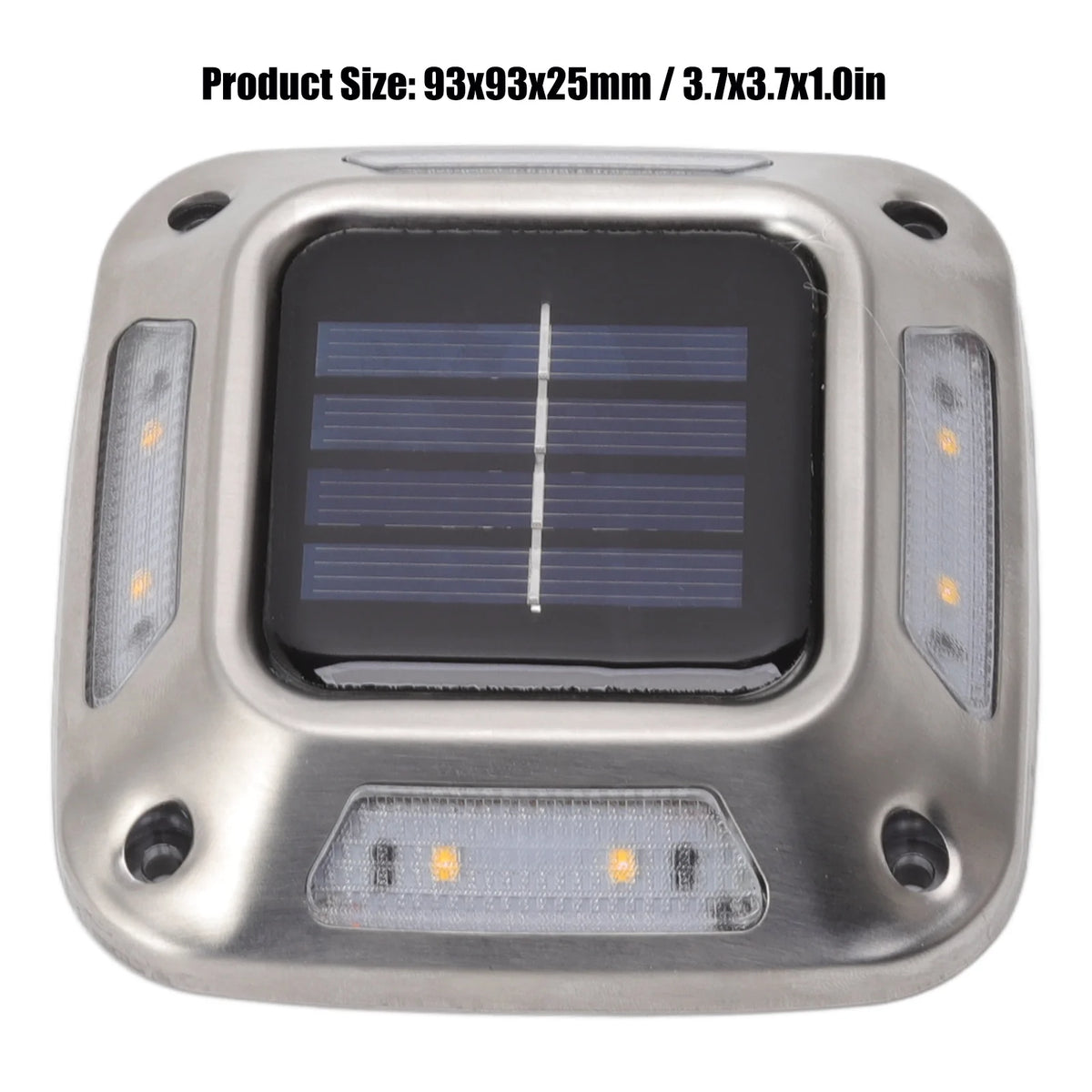 lampe solaire moderne argentée acier inoxydable ip65 lumières led rechargeable extérieure