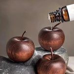 pomme artificielle bois marron texture réaliste décoration intérieure parfum aromathérapie naturelle pastoral ornement maison