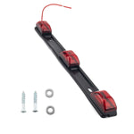 barre lumineuse led rouge moderne vis fixations incluses 36cm 2.7mm 1.4mm