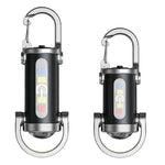 lampe poche rechargeable 800 lumens keychain noir anneaux porte clés modes contrôle moderne compact