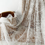 dentelle réseau blanc translucide classique tissu mariage voiles ceinture bijoux costumes echangement ecologique