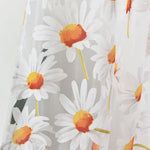 rideau moderne fleurs transparent blanc jaune orange tulle polyester fenêtre extérieureôtel