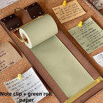 tableau liste tâches papier rouleau rechargeable clips suspension moderne écriture planning notepad marron beige