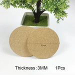 coasters liège marron clair texture naturelle moderne respectueux environnement