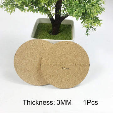 coasters liège marron clair texture naturelle moderne respectueux environnement