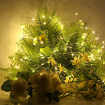 guirlande lumineuse led fil cuivre decoration noel mariage chambre decoration interieure ambiance douce blanche