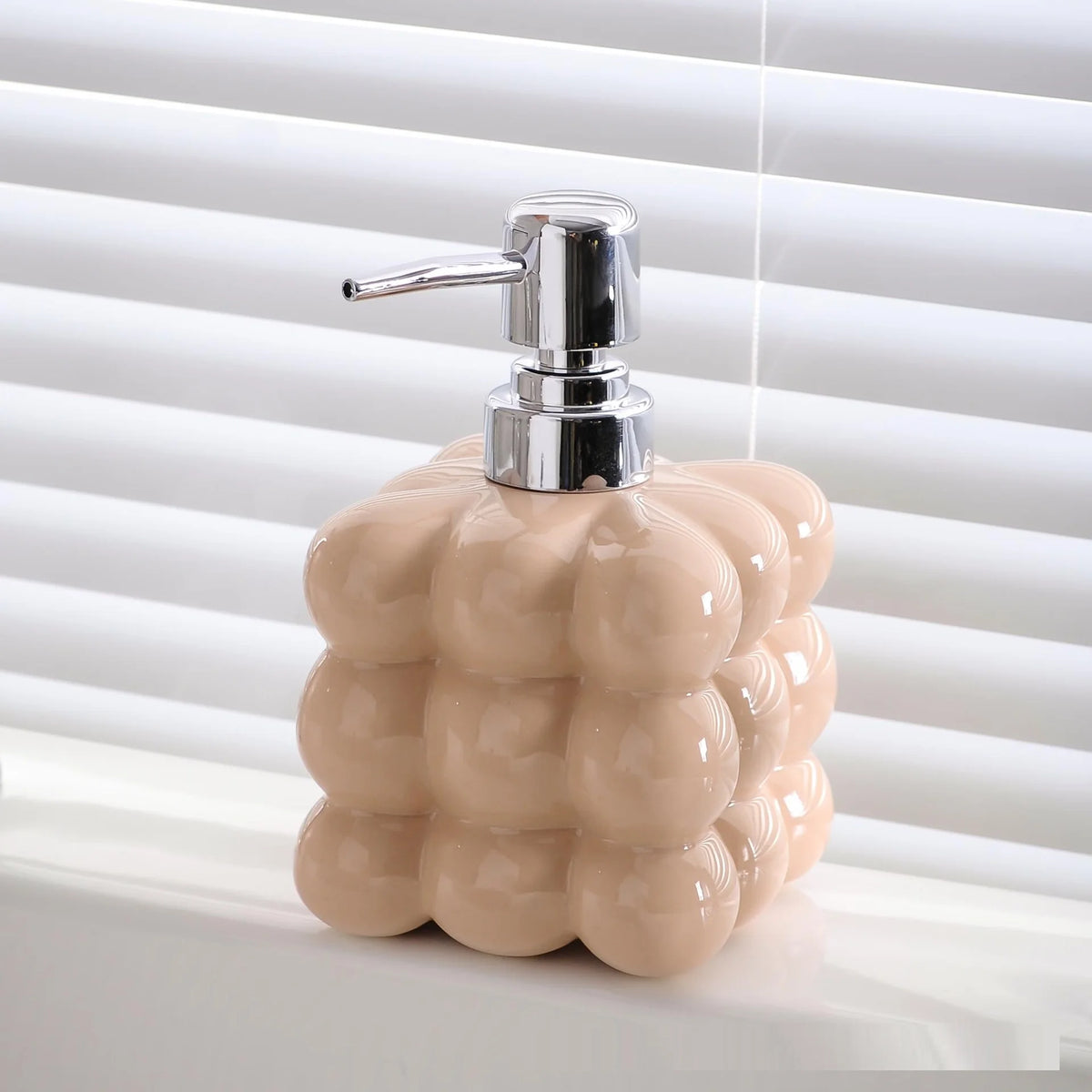 distributeur savon liquide argenté moderne maison 350ml 450ml rechargeable pompes