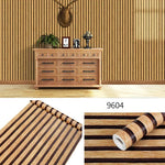 décoration murale papier peint motifs lignes verticales moderne minimaliste adhésif PVC marron beige gris