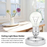 support lampe suspension vintage noir doré élégante brillance E26 E27
