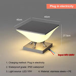 lumière solaire moderne pieds métalliques blanc gris contemporain minimaliste led