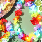 guirlande lumineuse multicolore fleurs artificielles led festive intérieur anniversaire mariage carnaval