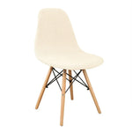 chaise scandinave velours beige moderne mariage banquet houssable réglable pieds bois structure métallique