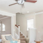 ventilateur moderne bronze blanc marron brillant mat ampoule chaînes d'extension