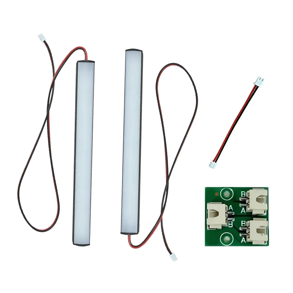 lampe led magnétique imprimante 3d blanc gris vert moderne carte électronique connecteurs technologie