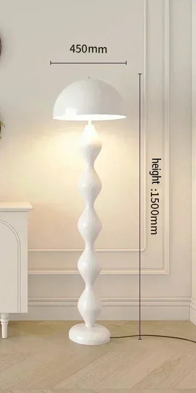 lampe sol moderne twistée verte rouge bleu blanc énergie économique