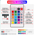 ruban led multicolore rayures horizontales contrôleur usb télécommande adhésif moderne 1m 5m 10m 15m