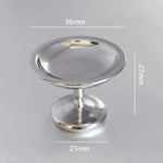 support bijoux moderne or argent adhésif rond lisse opaquet 13mm 17mm 20mm 23mm 27mm